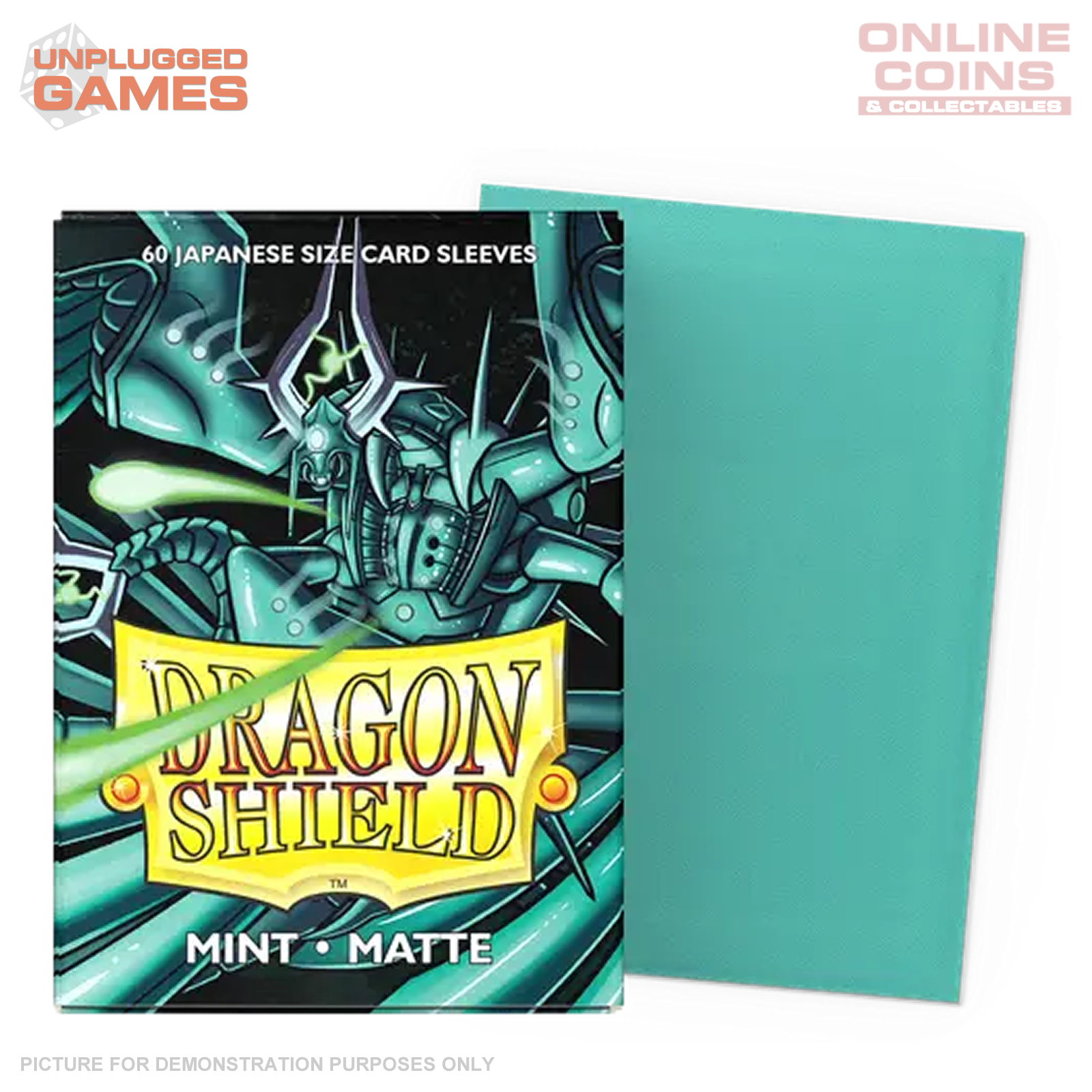 Dragon Shield 60 Japanese Size Card Sleeves - Matte Mint